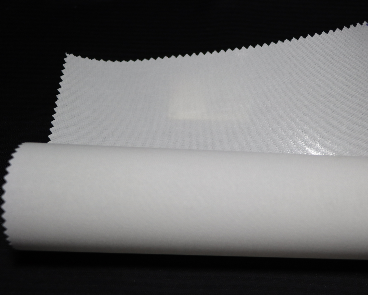 arabic thobe interlining sample on black background