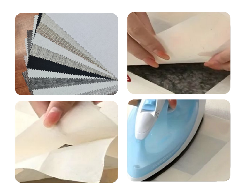 fusing process collage